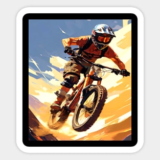 Mountain Bike Stunt Jump, Sport Sticker